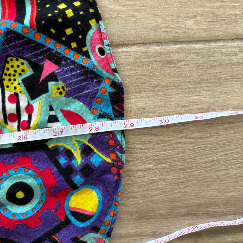 Vintage Next Exit Button Up Shirt Men's Small Multicolor Retro Geometric Trippy - Picture 5 of 6